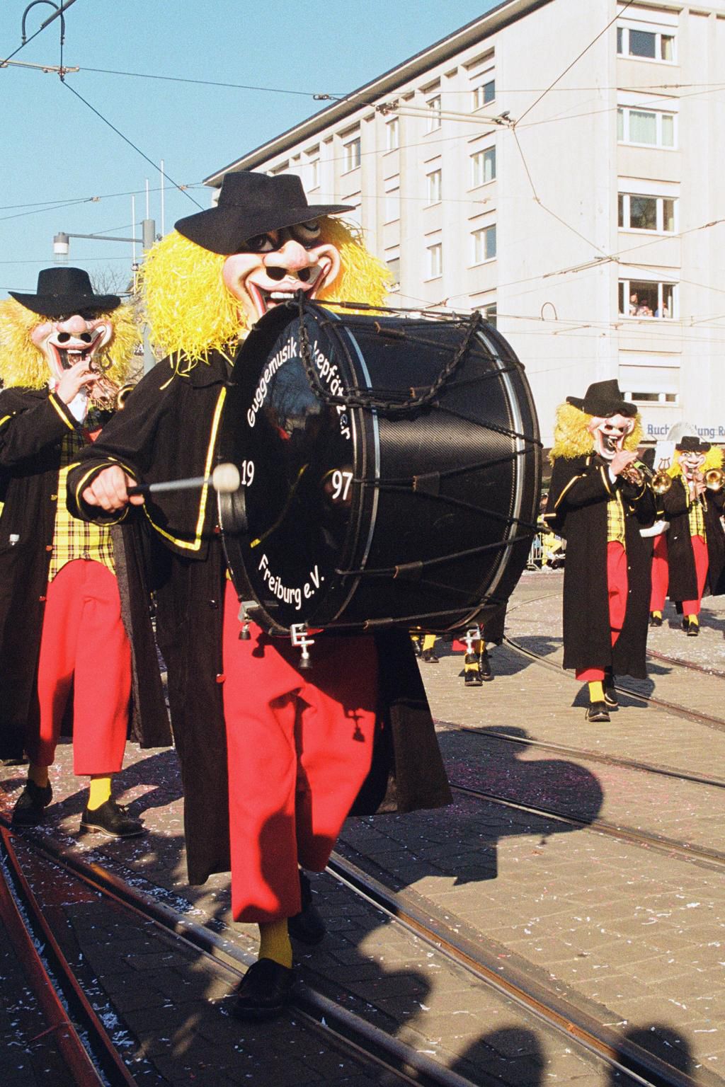 Große Trommel beim Fasnachtsumzug